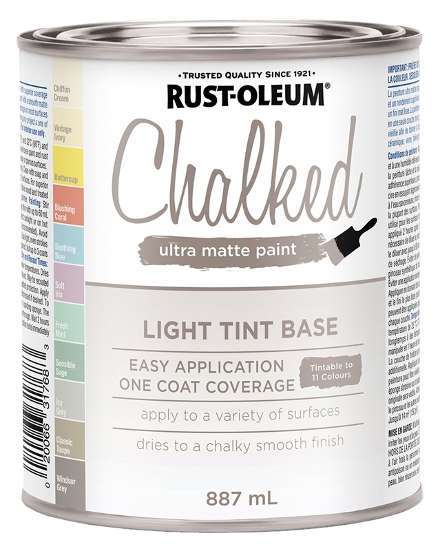 Buy Rust-Oleum 302822 Chalk Spray Paint, Ultra Matte, Linen White, 340 g,  Can Linen White